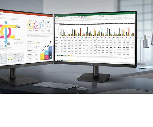 LG 24MP400-B 23.8" Full HD IPS Monitor, 1920x1080 with Radeon Freesync · v7