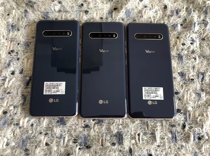Original unlocked LG V60 ThinQ V600TM 6.8 inch Snapdragon 865 NFC 5G phone 8GB RAM 128GB ROM Android SINGLE SCREEN · v46