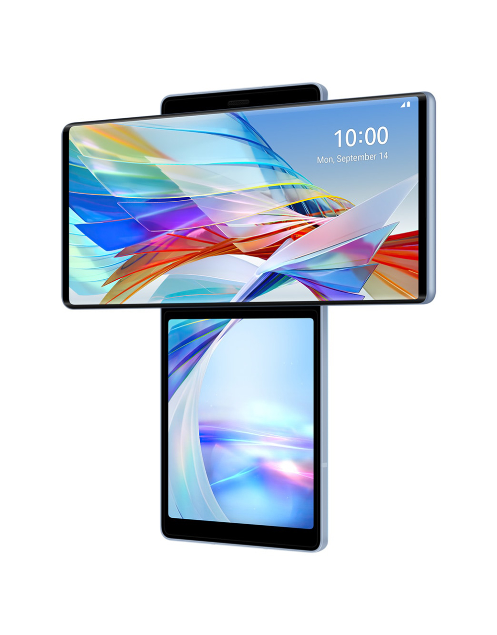 LG WING 5G โทรศัพท์มือถือปลดล็อคหน้าจอคู่แบบพลิกได้ 6.8 นิ้ว 8GB 256GB Snapdragon 765 Android สมาร์ทโฟน NFC