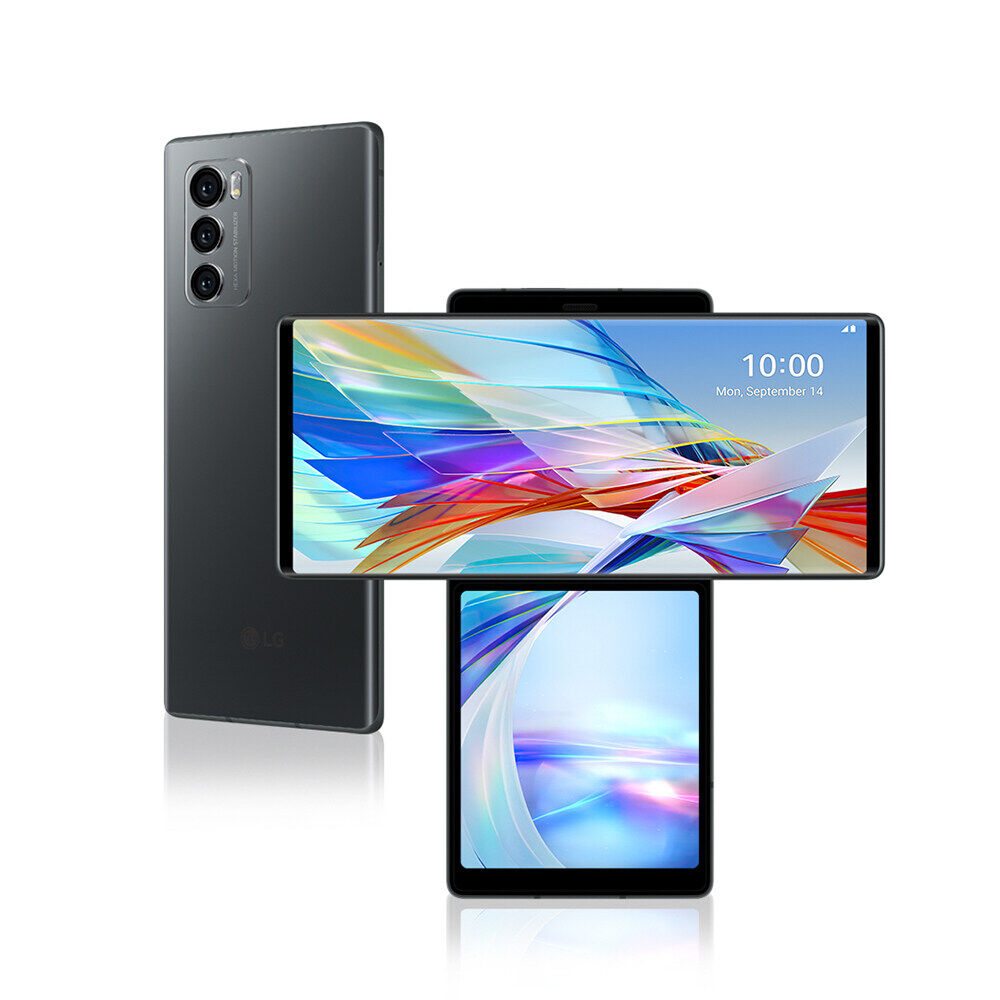 LG WING 5G CellPhone Dual Sim Unlocked Flip Dual Screen Mobile Phone 6.8'' 8GB+256GB Snapdragon 765 Android NFC SmartPhone LM-F100EMW · v22