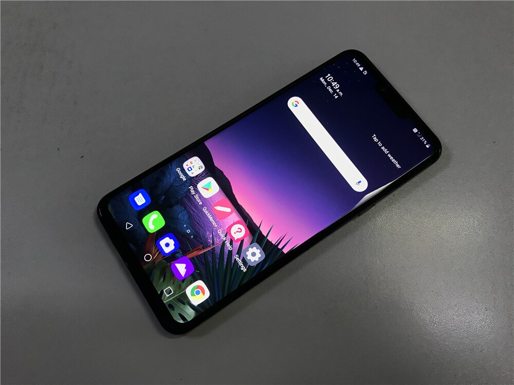 LG G8 ThinQ 6,1 inci Octa Core 6GB RAM 128GB ROM LTE 4G 16MP Kamera Belakang Ganda 1440 x 3120 Android Ponsel Tidak Terkunci