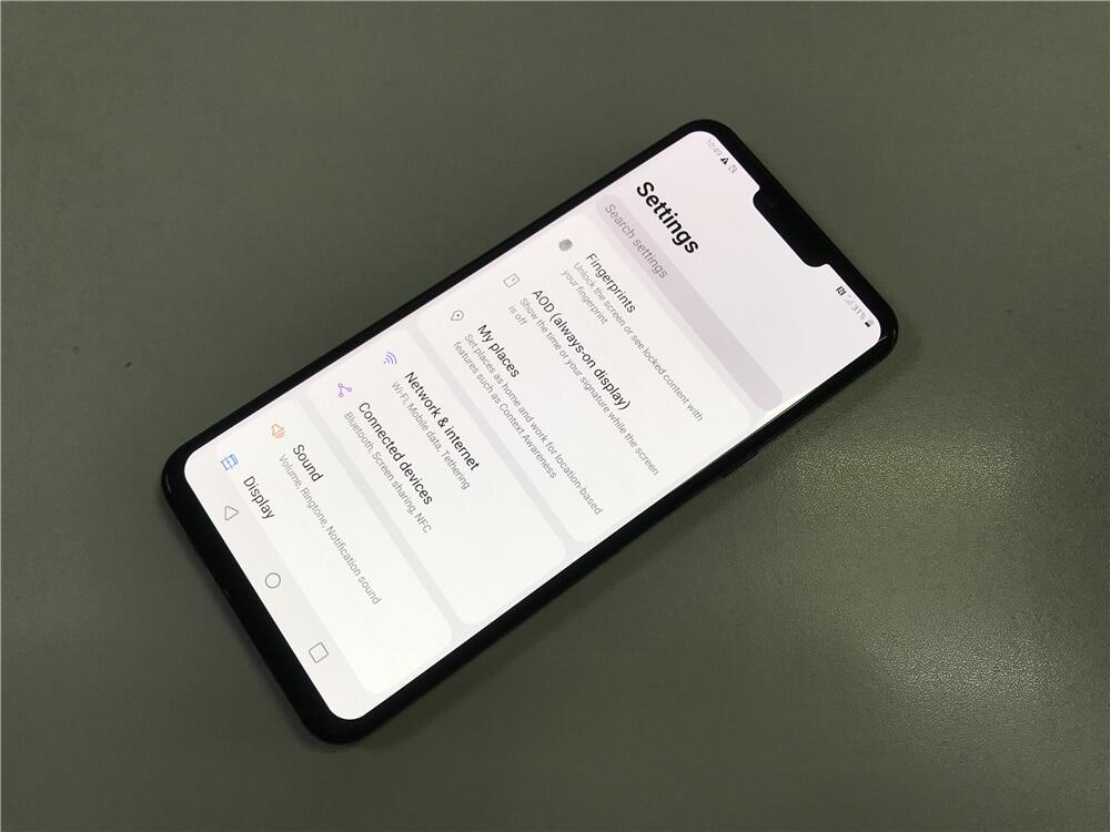 LG G8 ThinQ 6,1 inci Octa Core 6GB RAM 128GB ROM LTE 4G 16MP Kamera Belakang Ganda 1440 x 3120 Android Ponsel Tidak Terkunci