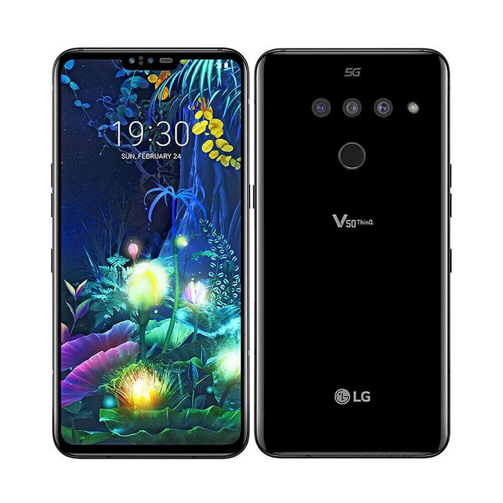 LG V50 ThinQ รุ่น V500N สมาร์ทโฟนหน้าจอ 6.4 นิ้ว RAM 6GB ROM 128GB กล้องหลัง 3 ตัว 16MP รองรับ LTE ซิมเดียว ปลดล็อกด้วยลายนิ้วมือ
