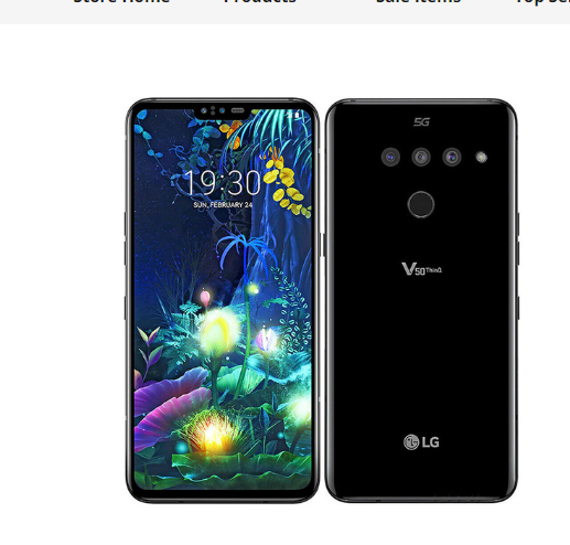 LG V50 ThinQ รุ่น V500N สมาร์ทโฟนหน้าจอ 6.4 นิ้ว RAM 6GB ROM 128GB กล้องหลัง 3 ตัว 16MP รองรับ LTE ซิมเดียว ปลดล็อกด้วยลายนิ้วมือ