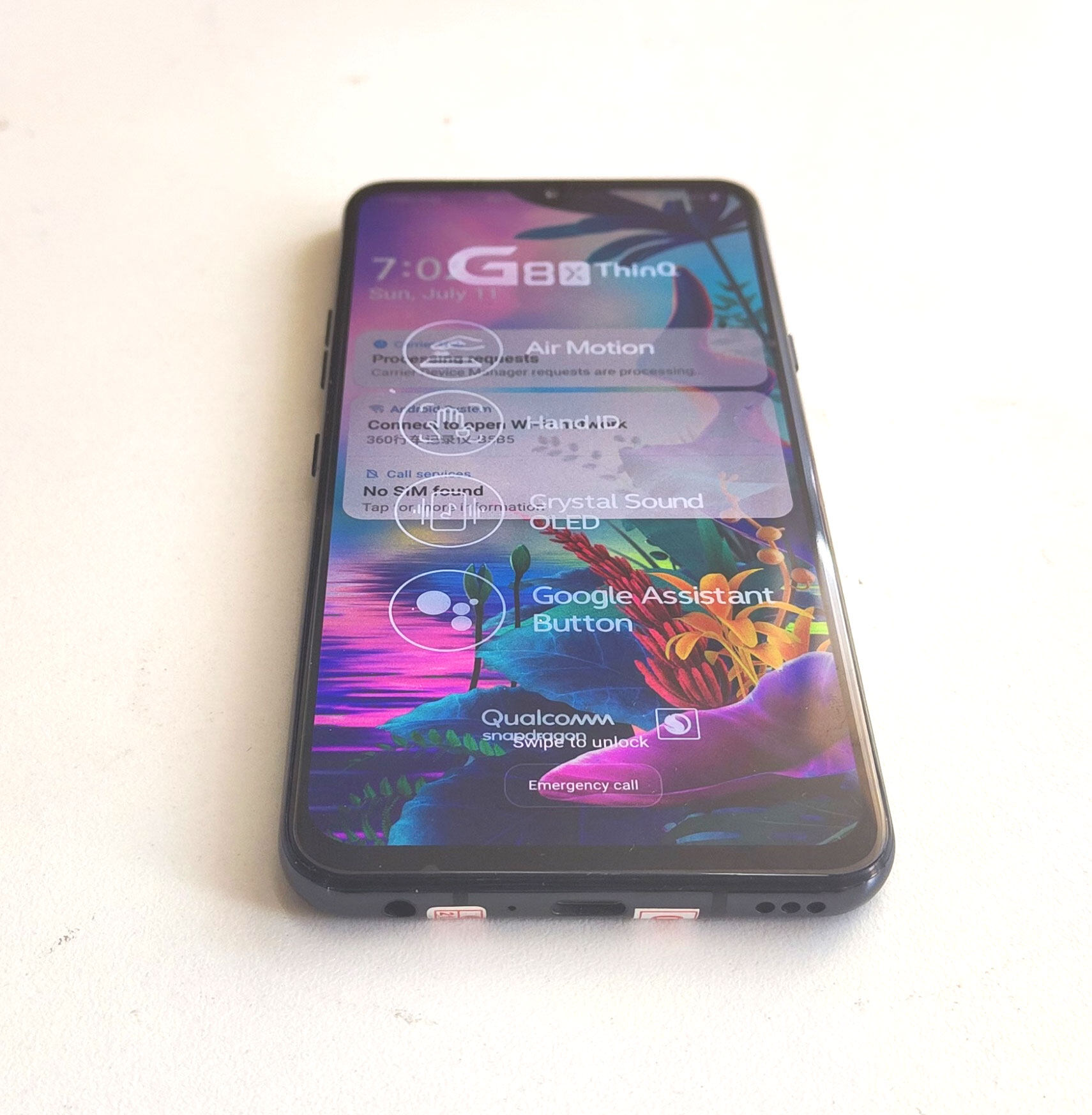 Unlocked Original Cellphone LG G8X ThinQ G850UM 6GB 64GB Qualcomm 855 6.4 Inch Mobile Phones · v16