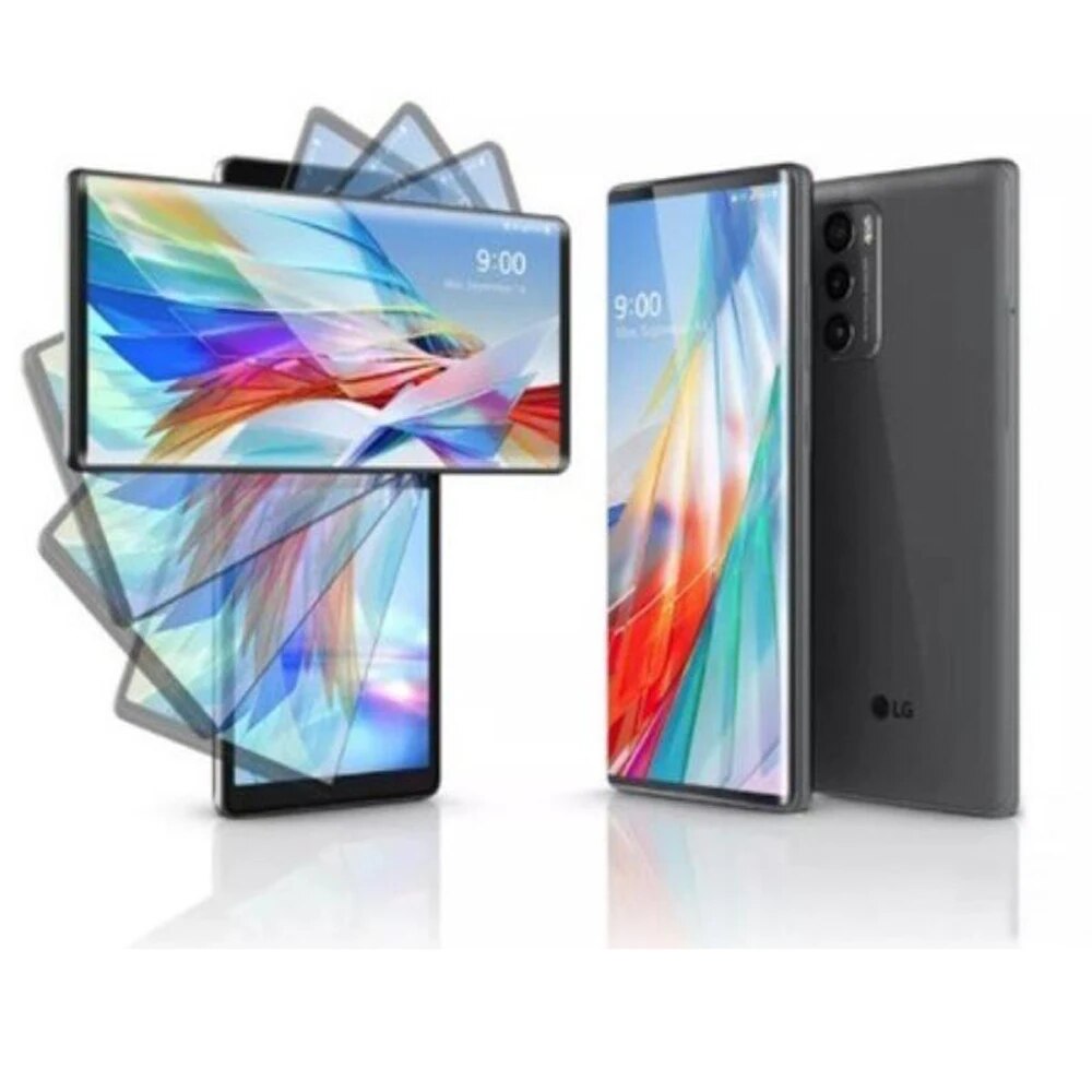 GHFDJ Original LG WING 5G CellPhone LMF100N LMF100VM 6.8'' 8GB RAM 128GB/256GB ROM 4G LTE Mobile Phone Octa Core Android SmartPhone FGKRG · v29