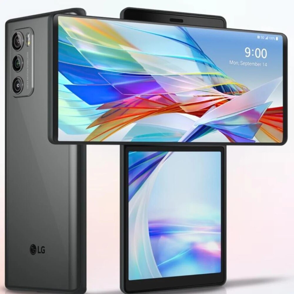 GHFDJ Original LG WING 5G CellPhone LMF100N LMF100VM 6.8'' 8GB RAM 128GB/256GB ROM 4G LTE Mobile Phone Octa Core Android SmartPhone FGKRG · v29