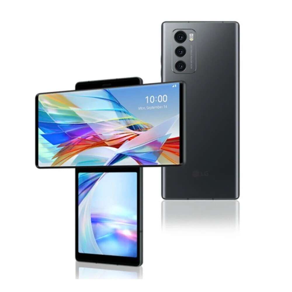 GHFDJ Original LG WING 5G CellPhone LMF100N LMF100VM 6.8'' 8GB RAM 128GB/256GB ROM 4G LTE Mobile Phone Octa Core Android SmartPhone FGKRG · v29