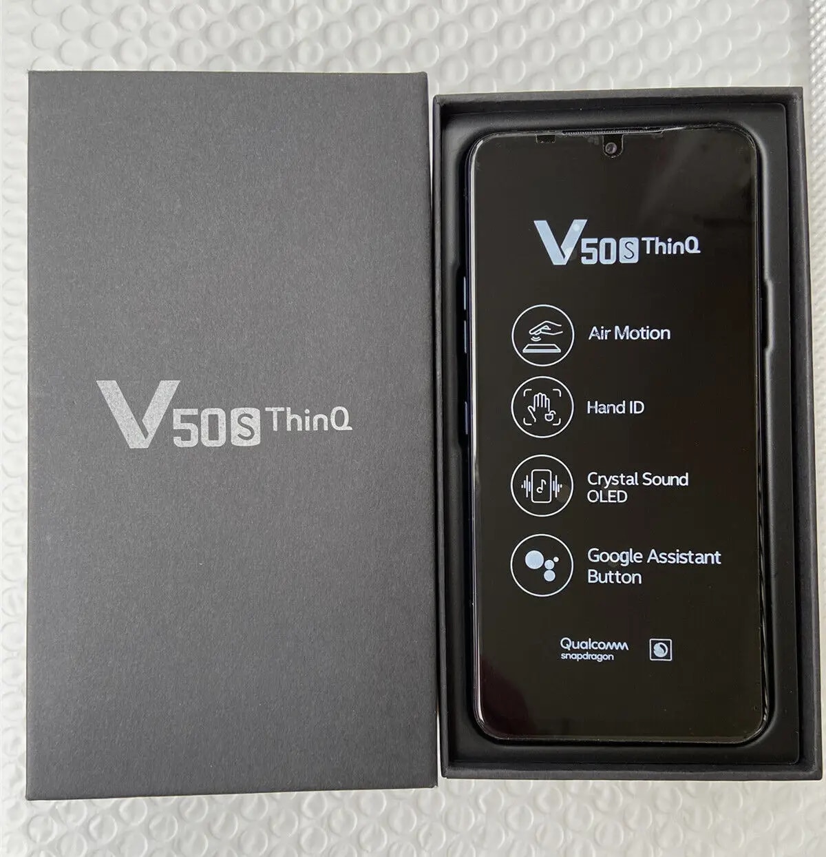 SDJHW LG V50S 5G ThinQ V510N สมาร์ทโฟน Android 8GB RAM 256GB ROM ปลดล็อคกล้อง 32MP เดิม 4G LTE ลายนิ้วมือ โทรศัพท์มือถือ FXJNS