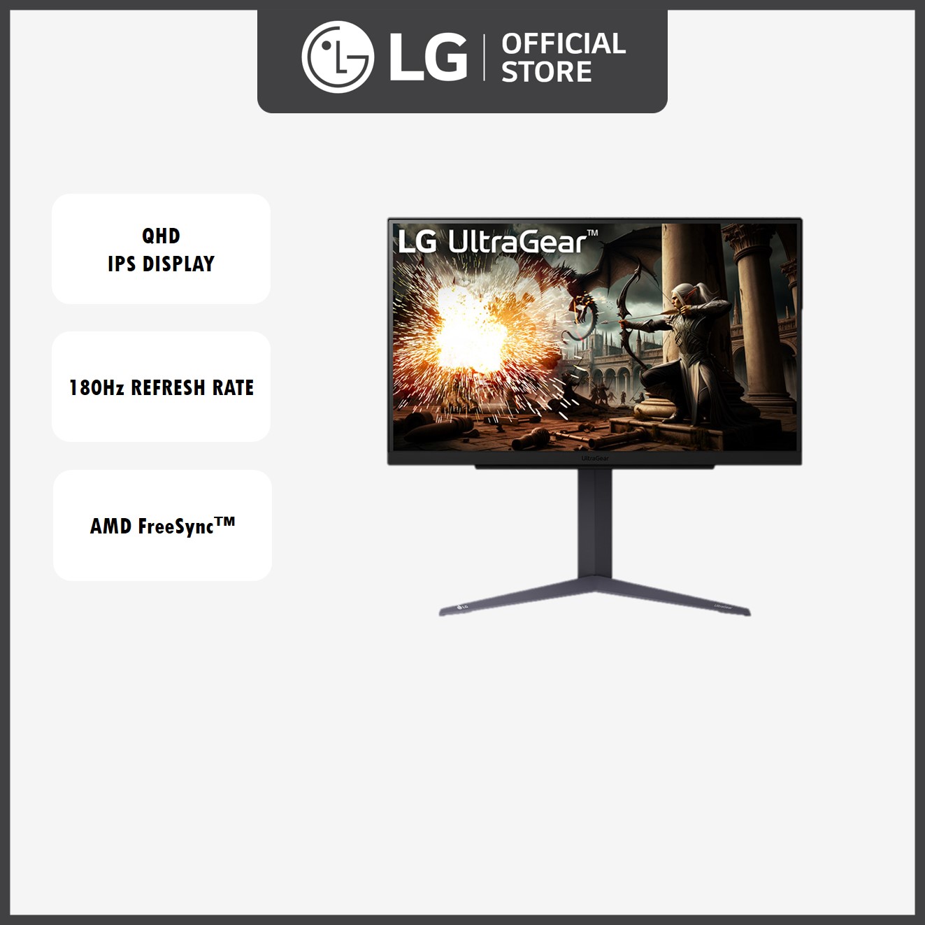LG 27GS75Q 27" UltraGear™ QHD IPS Monitor | HDR10 / sRGB 99% (Typ.) | NVIDIA® G-SYNC® Compatible, AMD FreeSync™ · v7