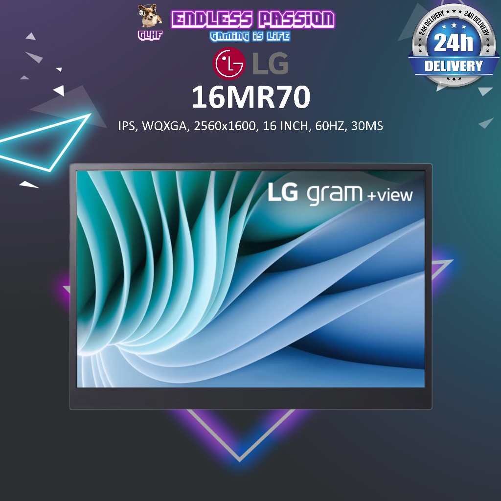 LG 16MR70 — 16" WQXGA IPS Display Portable Monitor