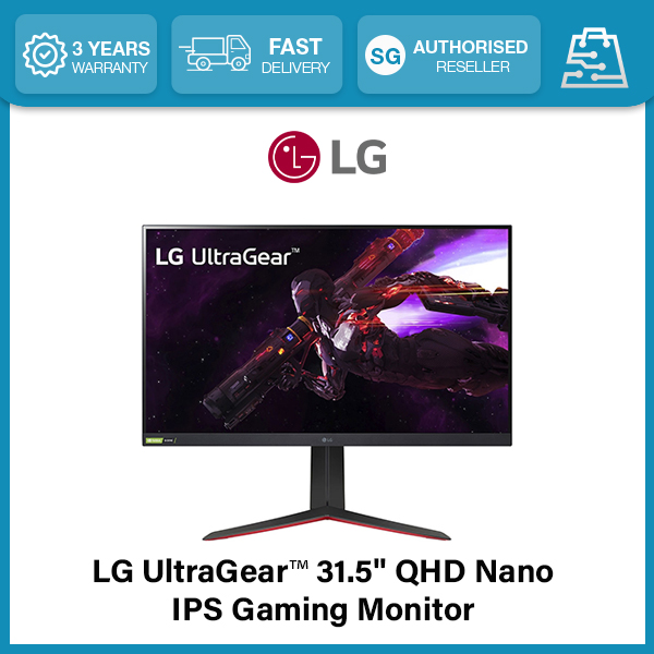 LG UltraGear™ 31.5" QHD Nano IPS Gaming Monitor with NVIDIA G-SYNC® Compatible