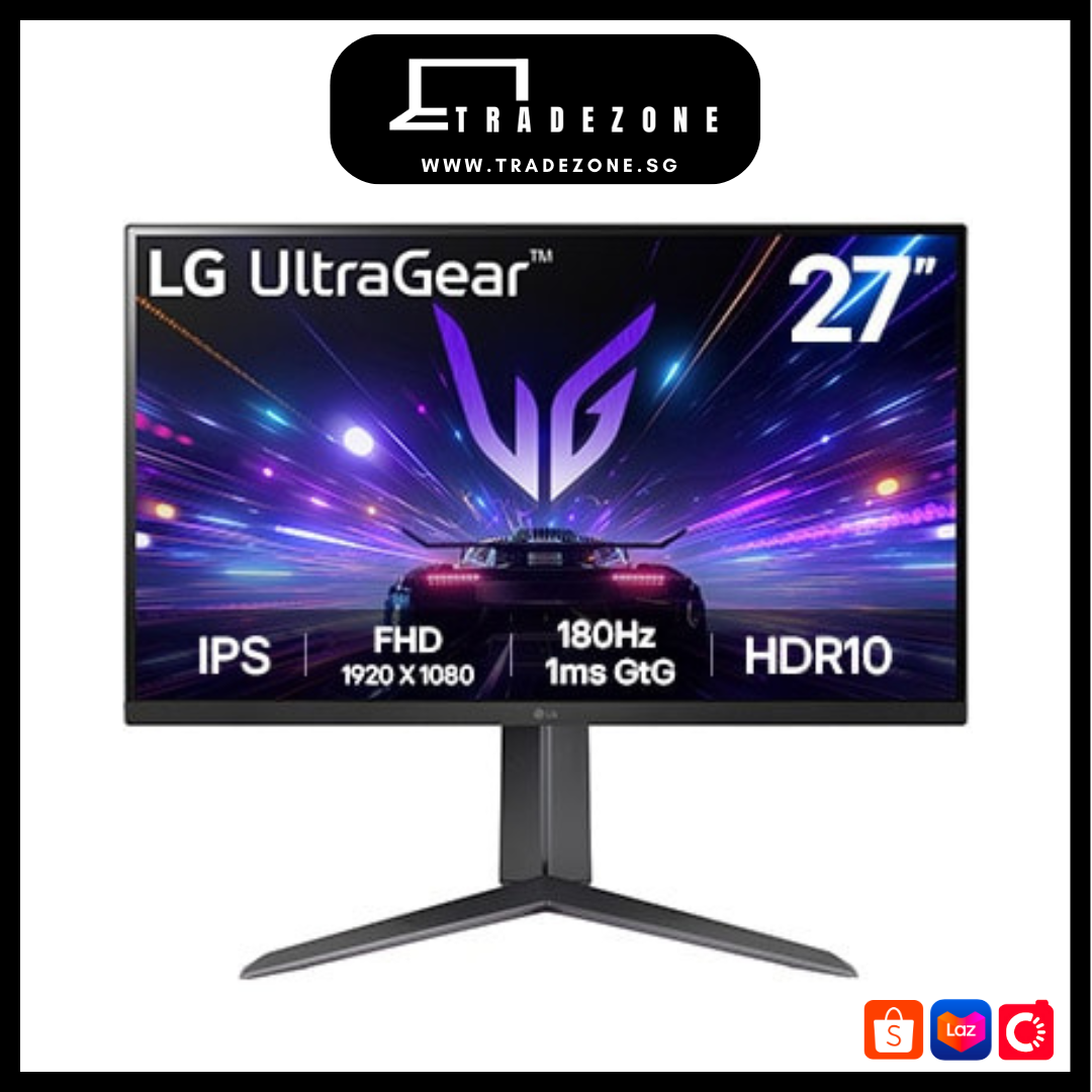 LG 27” UltraGear™ Full HD IPS gaming monitor | 180Hz, IPS 1ms (GtG), HDR10