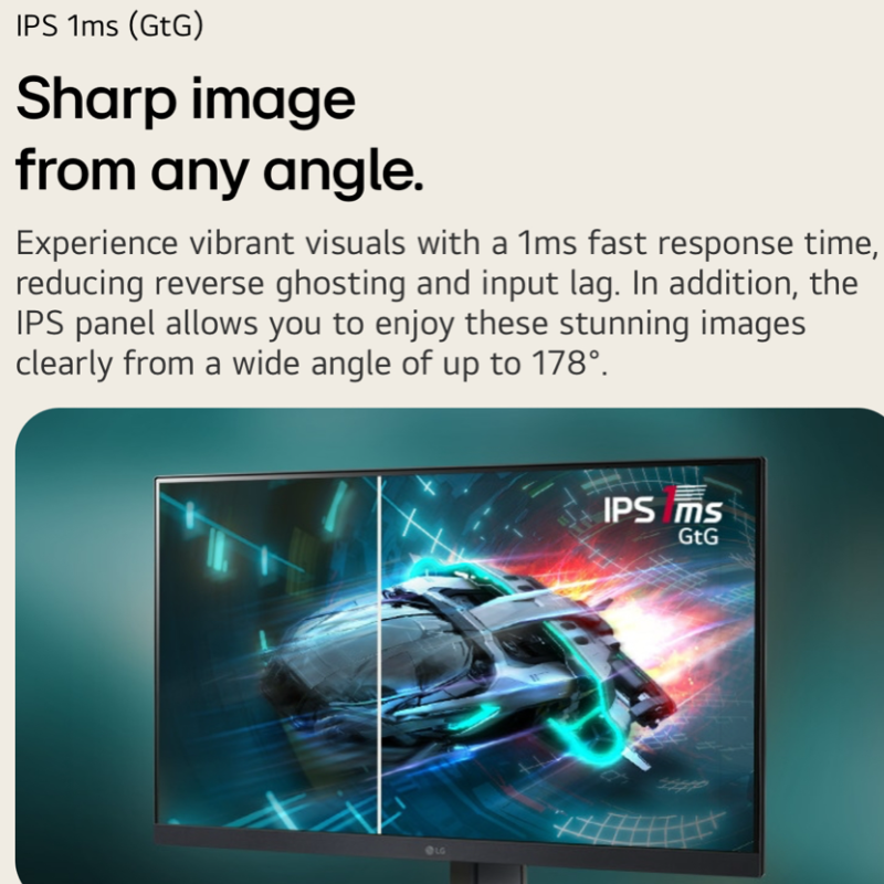 شاشة ألعاب LG UltraGear™‎ عالية الدقة بالكامل IPS مقاس 24 بوصة | 180 هرتز، IPS 1 مللي ثانية (GtG)، HDR10 24GS65F-B شاشة LG عالية الدقة بالكامل (1920 × 1080) مقاس 24 بوصة شاشة LG 24GS65F-B شاشة FHD شاشة IPS شاشة ألعاب IPS شاشة 24 بوصة 180 هرتز شاشة ألعاب LG LG