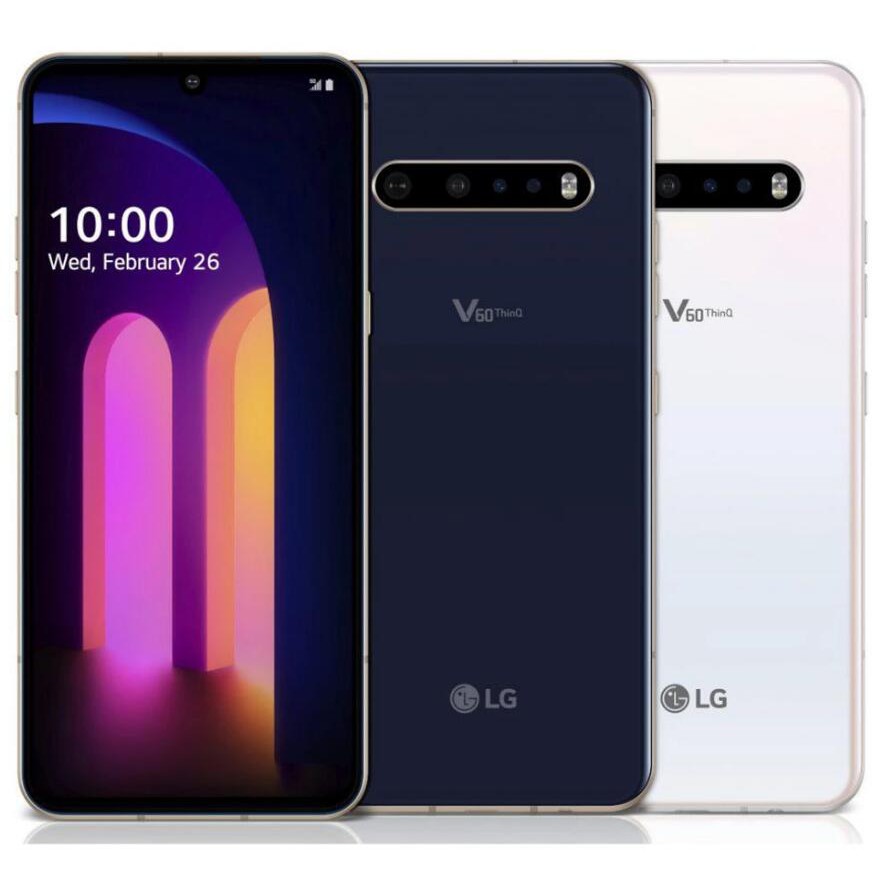 Local Warranty LG V60 ThinQ 6.8Inches 8GB RAM 128GB ROM 64MP Triple Rear Camera Single SIM Fingerprint Cellphone