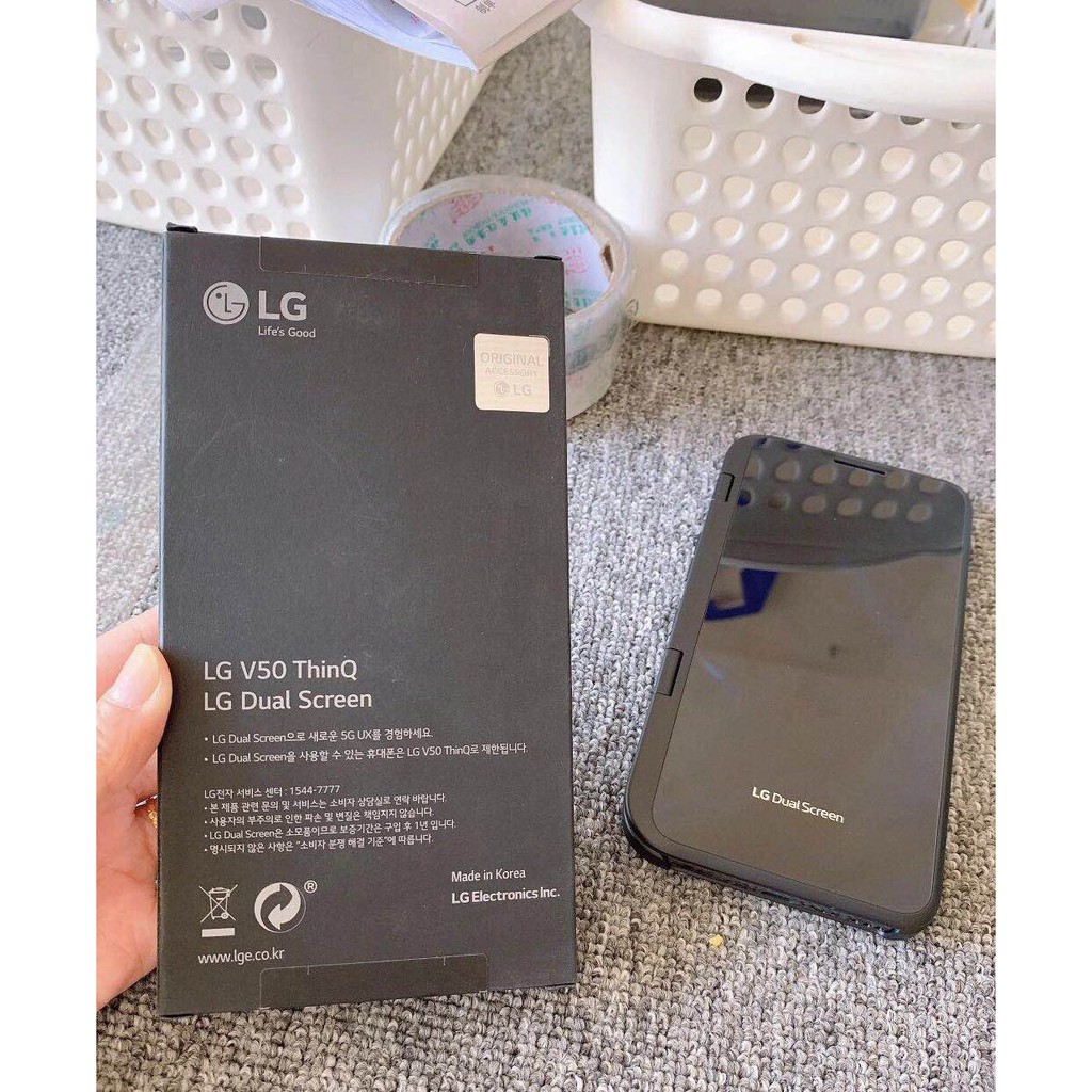 Dual Screen LG V50 ThinQ 5G V500N 128GB ROM 6GB RAM Android Octa Core 6.4" Snapdragon 855 NFC 5 Camera Cell Phone · v37